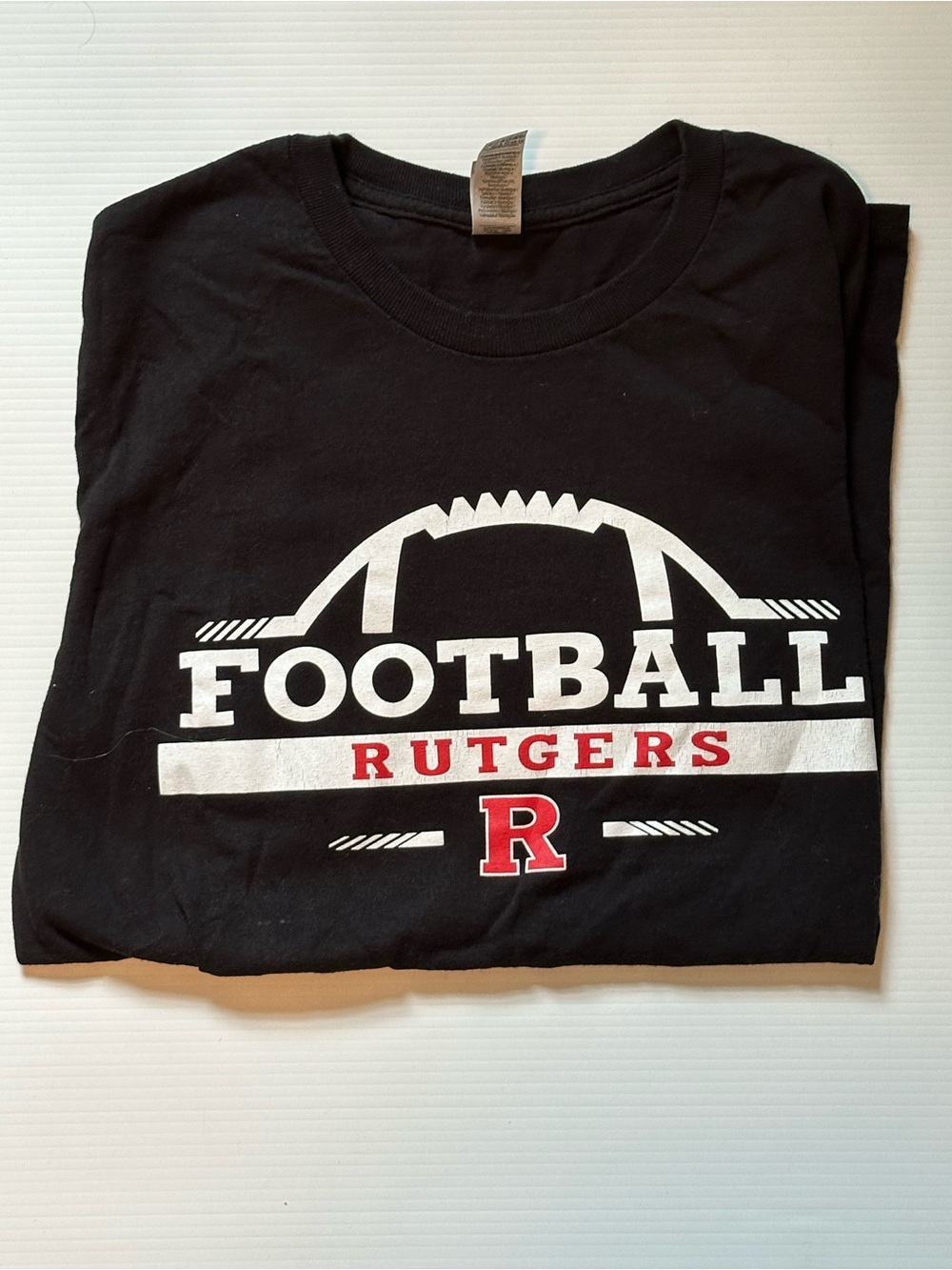 Rutgers Football Black Tee